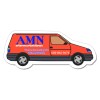 1.87x4.5 Custom Printed Van Shaped Magnets 20 Mil