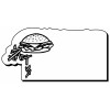 1.87x2.87 Custom Printed Catering Shaped Magnets 20 Mil