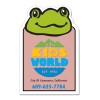 2x3 Custom Printed Frog Shaped Magnets 20 Mil