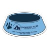 2x3.5 Custom Printed Dog bowl Shaped Magnets 20 Mil