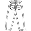 2x3 Custom Pants Shaped Magnets 20 Mil