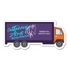 2x4.25 Custom Printed Truck Shaped Magnets 20 Mil