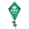 2.18x4.31 Custom Printed Kite Shaped Magnets 20 Mil
