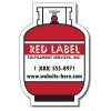 2.25x3.31 Custom Printed Propane Bottle/Tank Magnets 20 Mil