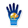 2.31x3.37 Custom Printed Hand Shaped Magnets 20 Mil
