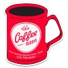 2.375x2.5 Custom Coffee Shape Magnets 20 Mil
