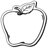 2.5x2.5 Custom Apple Shaped Magnets 20 Mil
