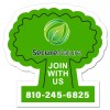 2.5x2.5 Custom Printed Tree Shaped Magnets 20 Mil