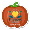 2.5x2.5 Customized Pumpkin Shaped Magnets 20 Mil