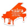 2.5x2.625 Custom Piano Shaped Magnets 20 Mil