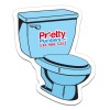2.5x3 Custom Toilet Shaped Magnets 20 Mil