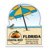 2.5x3 Custom Umbrella Shaped Magnets 20 Mil
