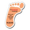 2.62x3.5 Custom Health Footprint Shape Magnets 20 Mil