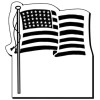 2.75x3 Custom Printed Flag Shaped Magnets 20 Mil