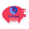 2.75x3.87 Custom Printed Pig Shaped Magnets 20 Mil