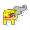 2.75x3.25 Custom Printed Elephant Shaped Magnets 20 Mil