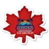 2.875x3.25 Custom Printed Leaf Shaped Magnets 20 Mil 