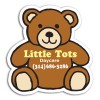 2.88x2.75 Custom Teddy Bear Shape Magnets 20 Mil