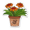 3x3 Custom Printed Flower Pot Shaped Magnets 20 Mil