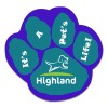 3.25x3.125 Custom Paw Shape Magnets - Outdoor & Car Magnets 30 Mil  