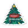 3.25x3.5 Custom Printed Tree Shaped Magnets 20 Mil