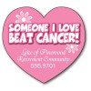 3.25x3 Custom Printed Awareness Big Heart Shape Magnets 20 Mil 