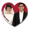 3.25x3 Custom Big Heart Shape Announcement Magnets 20 Mil 