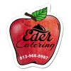3.43x4 Customized Apple Shaped Magnets 20 Mil