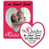 3.5x4.5 Promotional Picture Frame Heart Punch Magnets 20 Mil