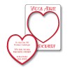3.5x4.5 Personalized Picture Frame Heart Punch Magnets 20 Mil