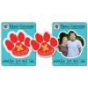 3.5x4.5 Custom School Picture Frame Paw Print Punch Magnets 20 Mil