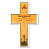 4x6.5 Custom Printed Cross Shaped Magnets 20 Mil