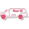 4.09 x 1.66 Custom Printed Oil Truck Shape Magnets 20 Mil