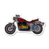 4.25x2.25 Custom Printed Motorcycle Shaped Magnets 20 Mil