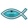 4.82x2.17 Custom Printed Christian Fish Shape Magnets 20 Mil 