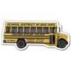 4.88x2.12 Customized School Bus Shape Magnets 20 Mil