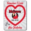 3.5x4.5 Custom Awareness Picture Frame Heart Punch Magnets 20 Mil 