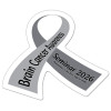 2.6875x2.25 Custom Printed Awareness Ribbon Shape Magnets 20 Mil