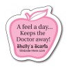 3x3 Custom Awareness Apple Shape Magnets 20 Mil