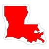 Custom Louisiana Shaped Magnets 20 Mil