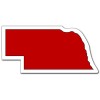 Custom Nebraska Shaped Magnets 20 Mil 