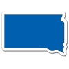Custom South Dakota Shaped Magnets 20 Mil