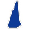 Custom Printed New Hampshire Shaped Magnets 20 Mil