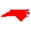 Custom Printed North Carolina Shaped Magnets 20 Mil