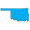 Custom Printed Oklahoma Shaped Magnets 20 Mil