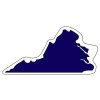 Custom Printed Virginia Shaped Magnets 20 Mil
