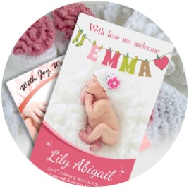 Baby Announcement Magnets