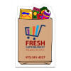 1.81x2.87 Custom Grocery Shaped Magnets 20 Mil