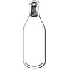 1.313x4.12 Custom Bottle Shaped Magnets 20 Mil