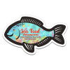 2.5x4.25 Custom Fish Shaped Magnets 20 Mil
